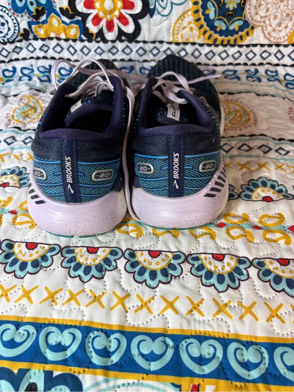 Brooks Navy and Light Pink Women’s Running Shoes